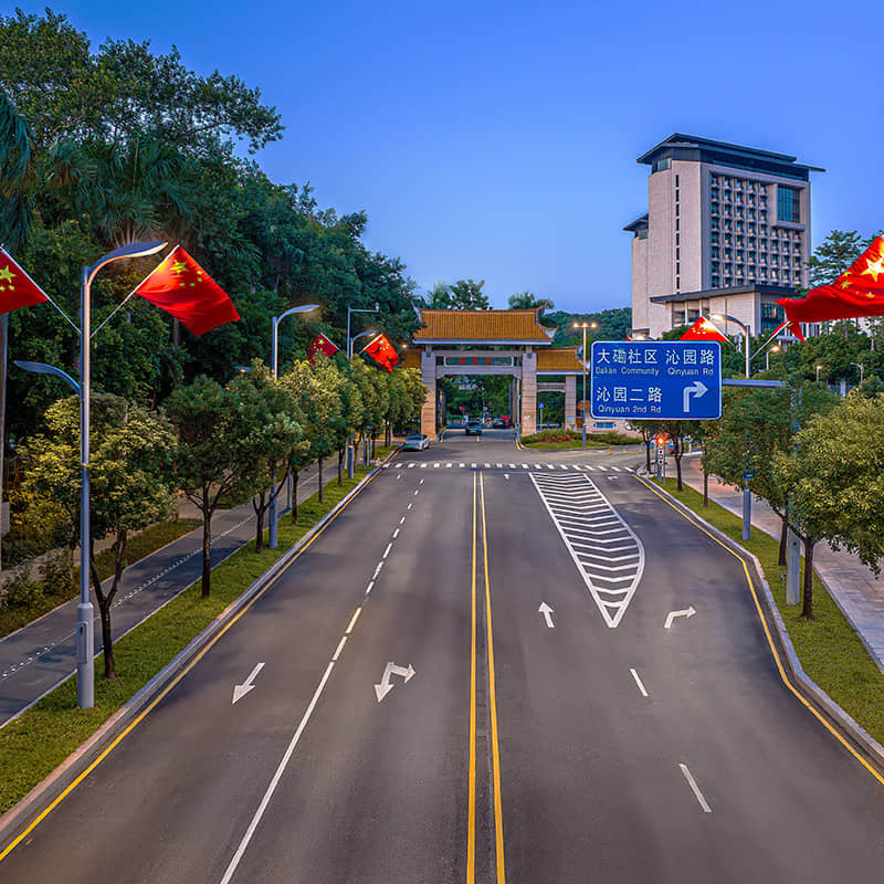 Landscape lighting project on the demonstration section of Xili Lake Greenway