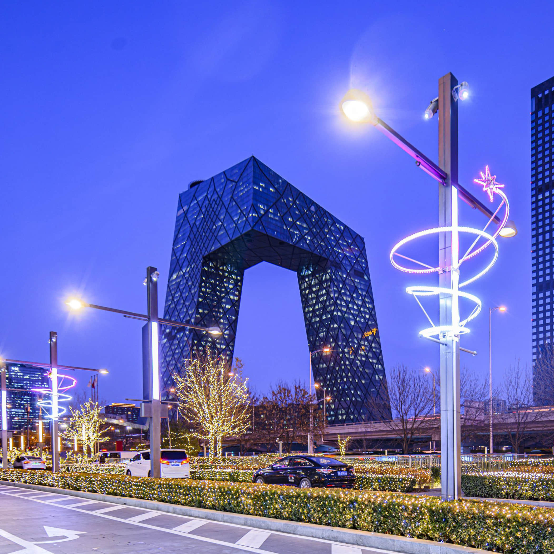 Beijing Guomao Center Smart Street Light Construction Project