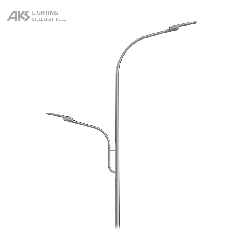 4m double arm street light