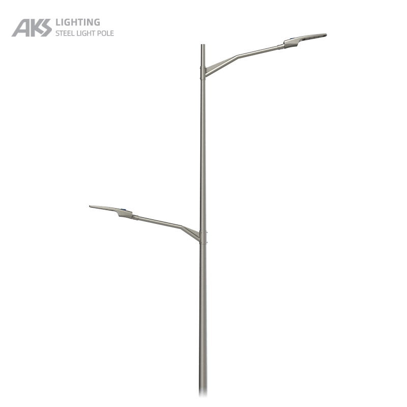 7m double arm street light
