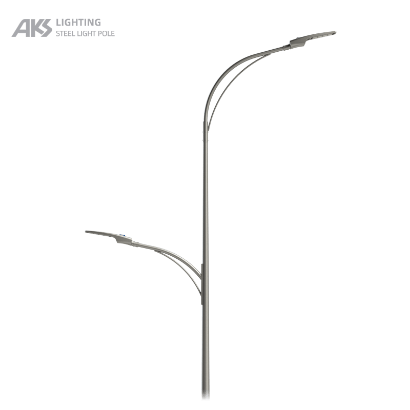 8m double arm street light