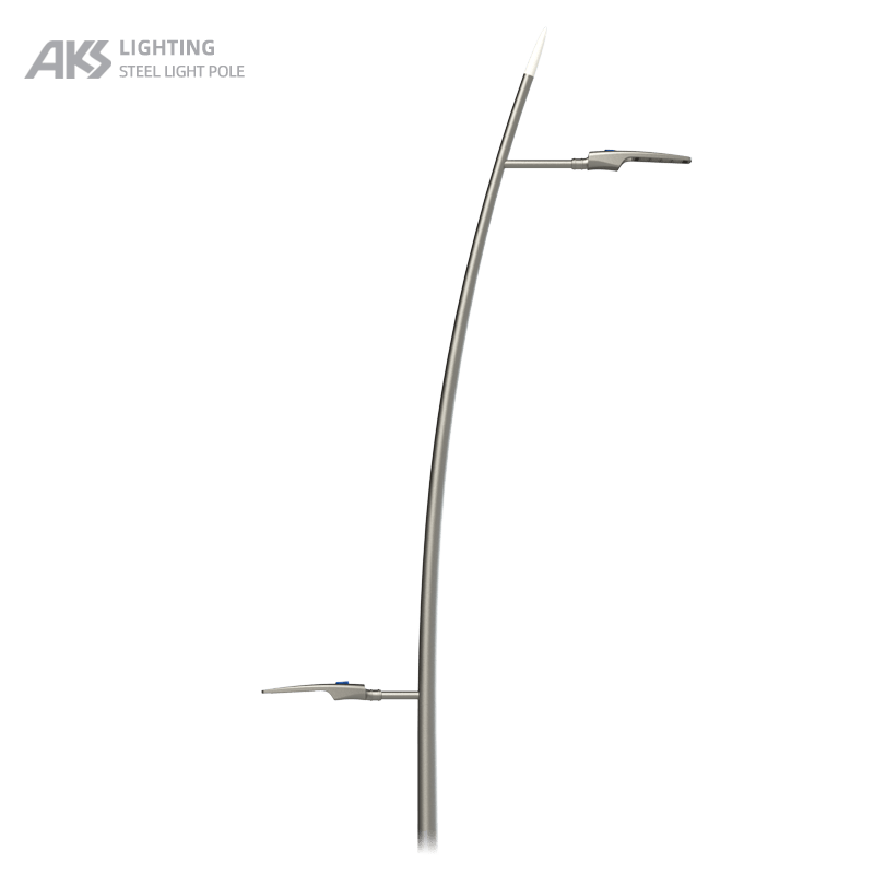 9m double arm street light
