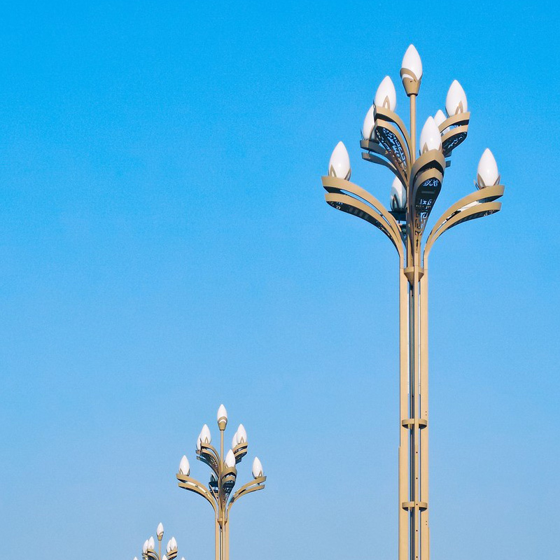 Magnolia street lights in Chengdu, Sichuan