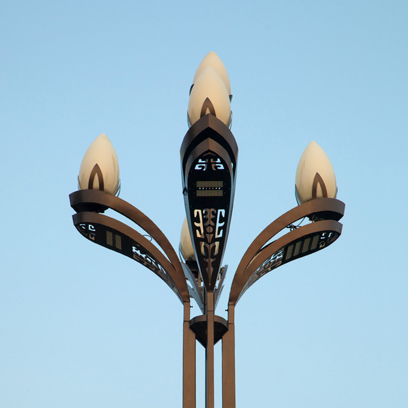 Magnolia street lights in Chengdu, Sichuan-B