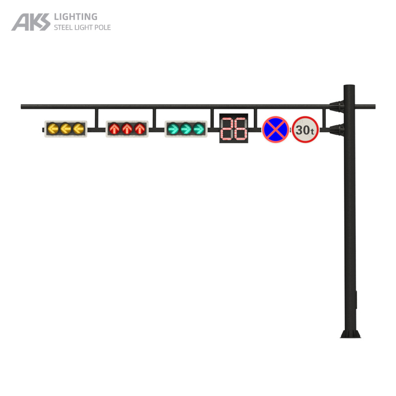 F-type traffic signal light pole