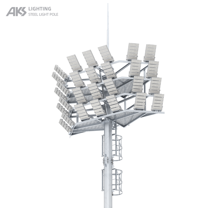 Ski resort high mast lighting manufactur